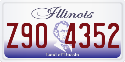 IL license plate Z904352