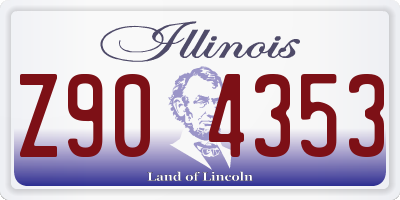 IL license plate Z904353