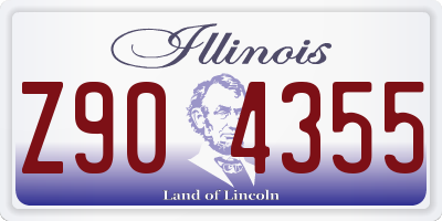 IL license plate Z904355
