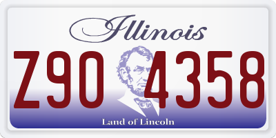 IL license plate Z904358