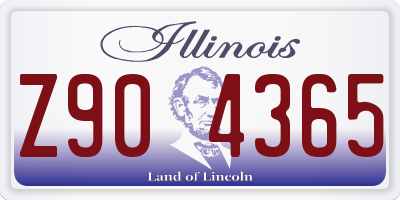 IL license plate Z904365