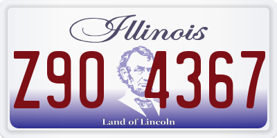 IL license plate Z904367