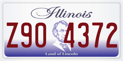IL license plate Z904372