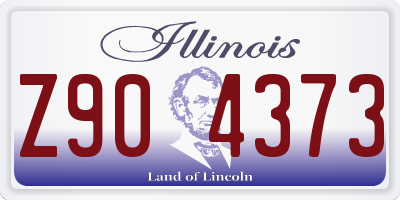 IL license plate Z904373