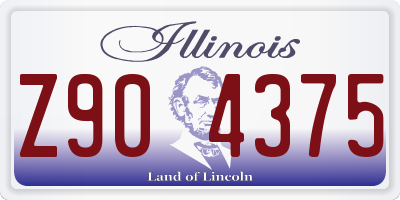 IL license plate Z904375