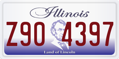 IL license plate Z904397
