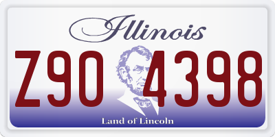 IL license plate Z904398