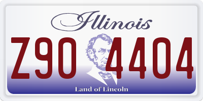 IL license plate Z904404