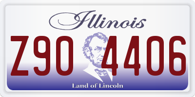 IL license plate Z904406