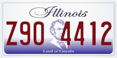 IL license plate Z904412
