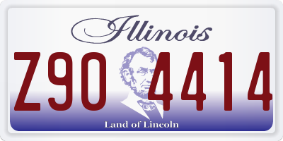 IL license plate Z904414