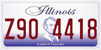 IL license plate Z904418