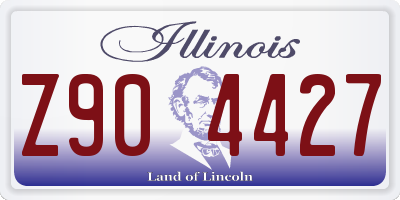 IL license plate Z904427
