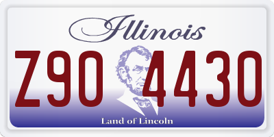 IL license plate Z904430