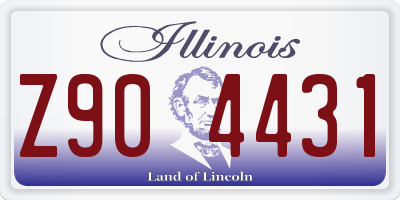 IL license plate Z904431