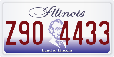 IL license plate Z904433