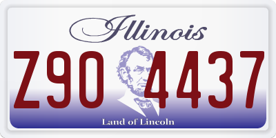 IL license plate Z904437