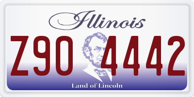 IL license plate Z904442
