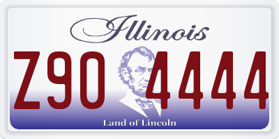 IL license plate Z904444