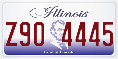 IL license plate Z904445