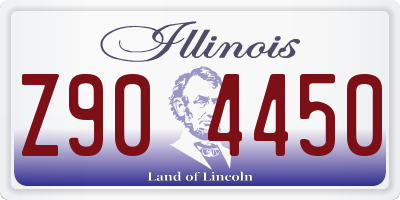 IL license plate Z904450