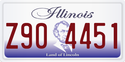 IL license plate Z904451