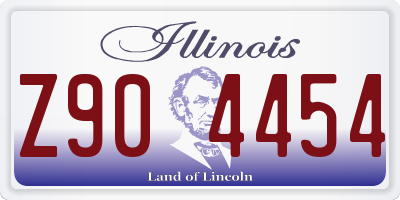 IL license plate Z904454
