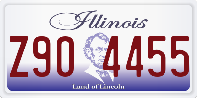IL license plate Z904455