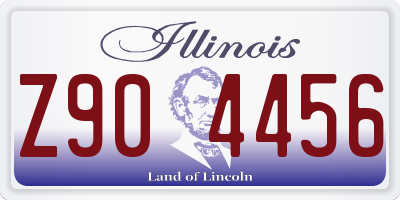 IL license plate Z904456