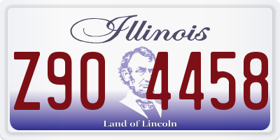 IL license plate Z904458