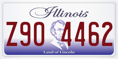 IL license plate Z904462