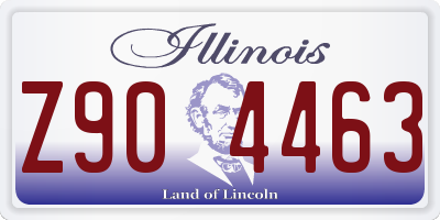 IL license plate Z904463