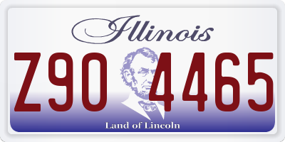 IL license plate Z904465