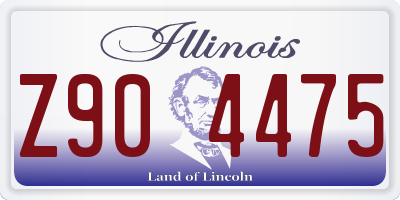 IL license plate Z904475