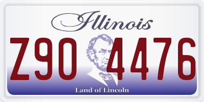 IL license plate Z904476