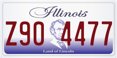 IL license plate Z904477