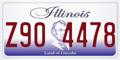 IL license plate Z904478