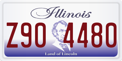 IL license plate Z904480