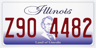 IL license plate Z904482