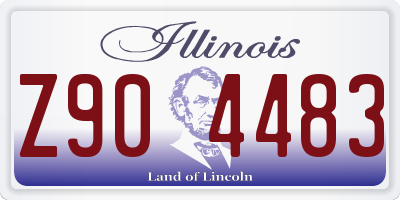 IL license plate Z904483