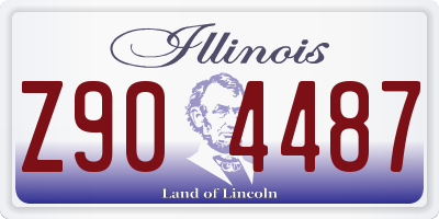 IL license plate Z904487