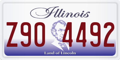 IL license plate Z904492