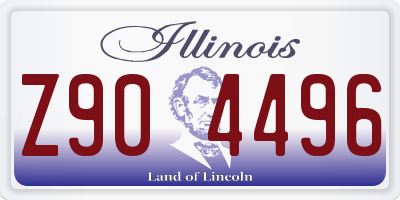 IL license plate Z904496