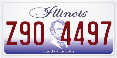 IL license plate Z904497
