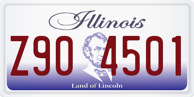 IL license plate Z904501