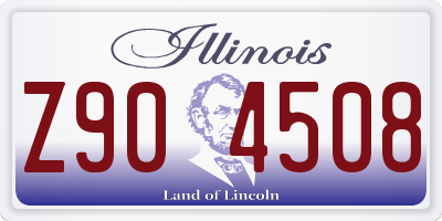 IL license plate Z904508