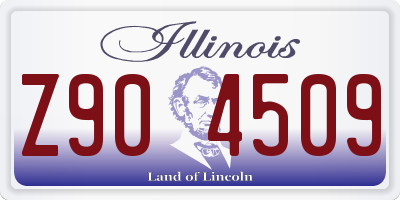 IL license plate Z904509