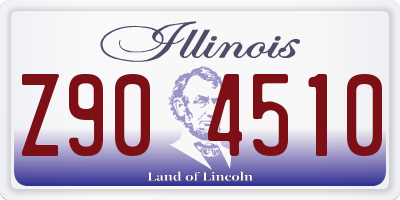 IL license plate Z904510