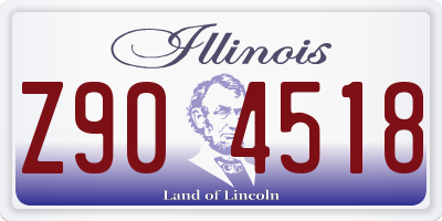 IL license plate Z904518