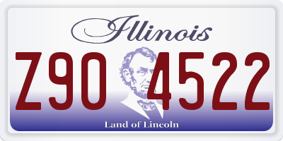 IL license plate Z904522